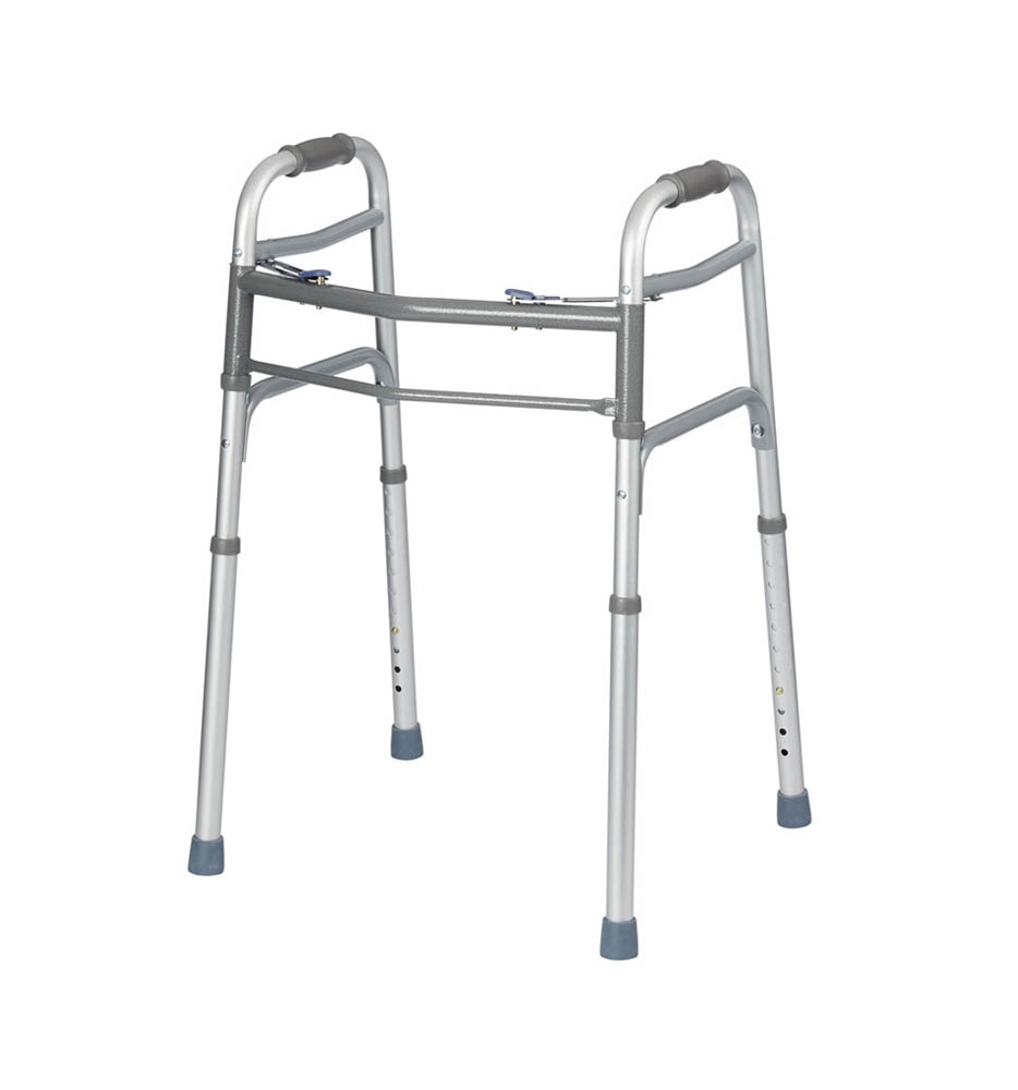 P1300 Two Button Folding Aluminum Walker