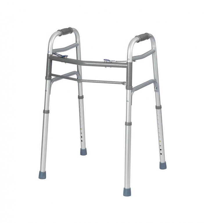 P1300 Two Button Folding Aluminum Walker