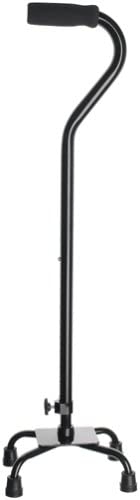 W1340BL Essential Endurance Quad Cane Small Base Black