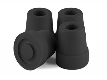 T50012BL Quad Cane Tips Black 1/2 T50012BL Essential Quad Cane Tips Black 1/2