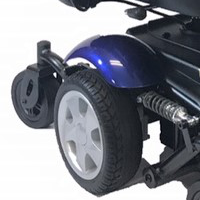 P326D Vision Sport Power Wheelchair turn view blue thumbnail