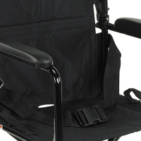 ATC19 Aluminum Transport Chair Black thumbnail